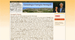 Desktop Screenshot of famigliastrongoli.it